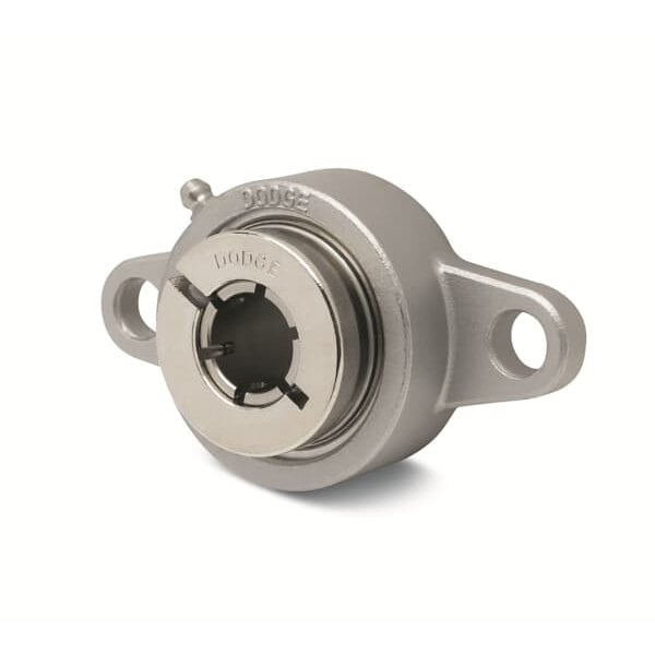 F2B-DLEZ-100-SHCR, Two-Bolt Flange, Non-Expansion, SS, 1" Bore Dia.